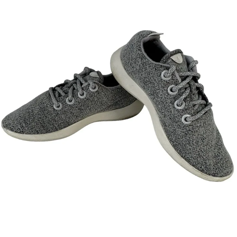 Allbirds Wool Runners Grey Athletic Running Shoes Womens Size 7